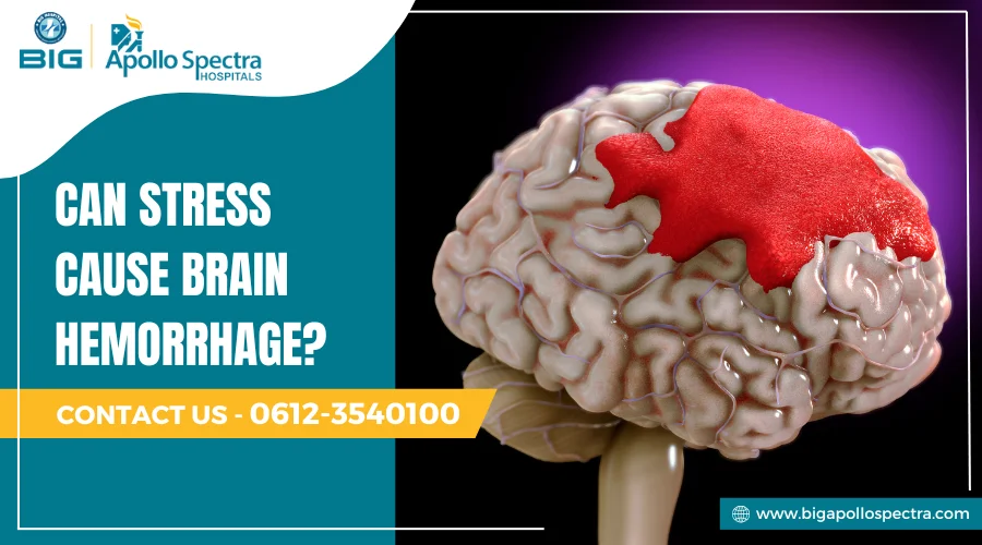 can stress cause brain hemorrhage