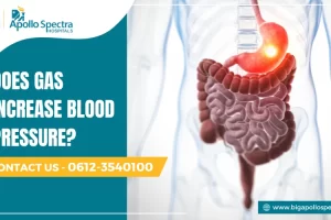 does gas increase blood pressure