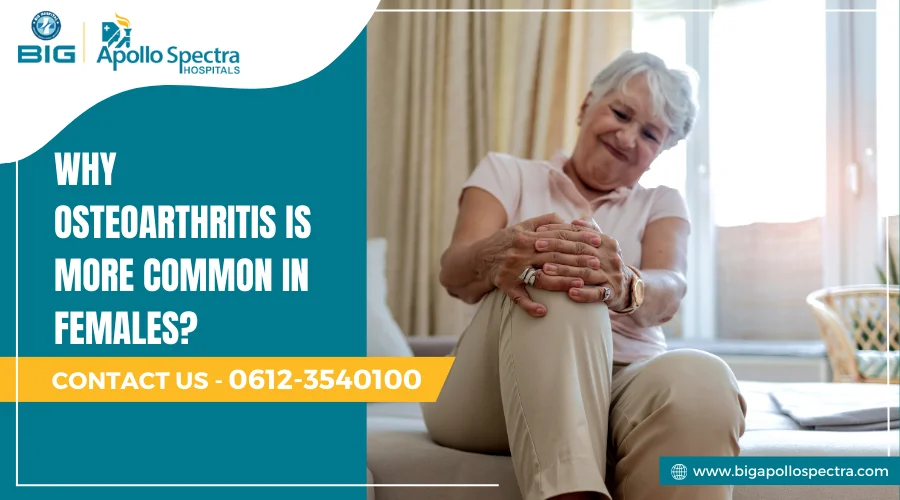 why osteoarthritis is more common in females