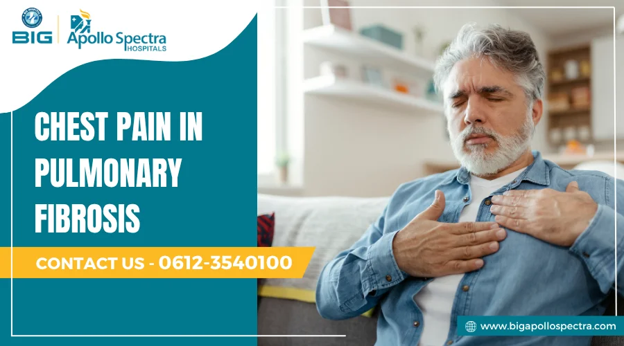 chest pain in pulmonary fibrosis