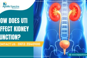 How does UTI affect kidney function