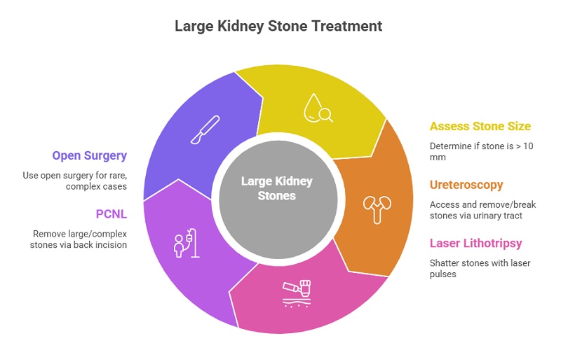 large kidney stone treatment