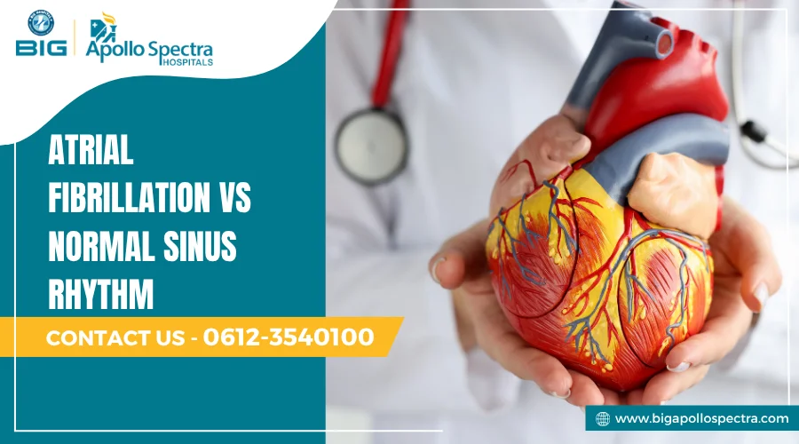 Atrial Fibrillation vs Normal Sinus Rhythm